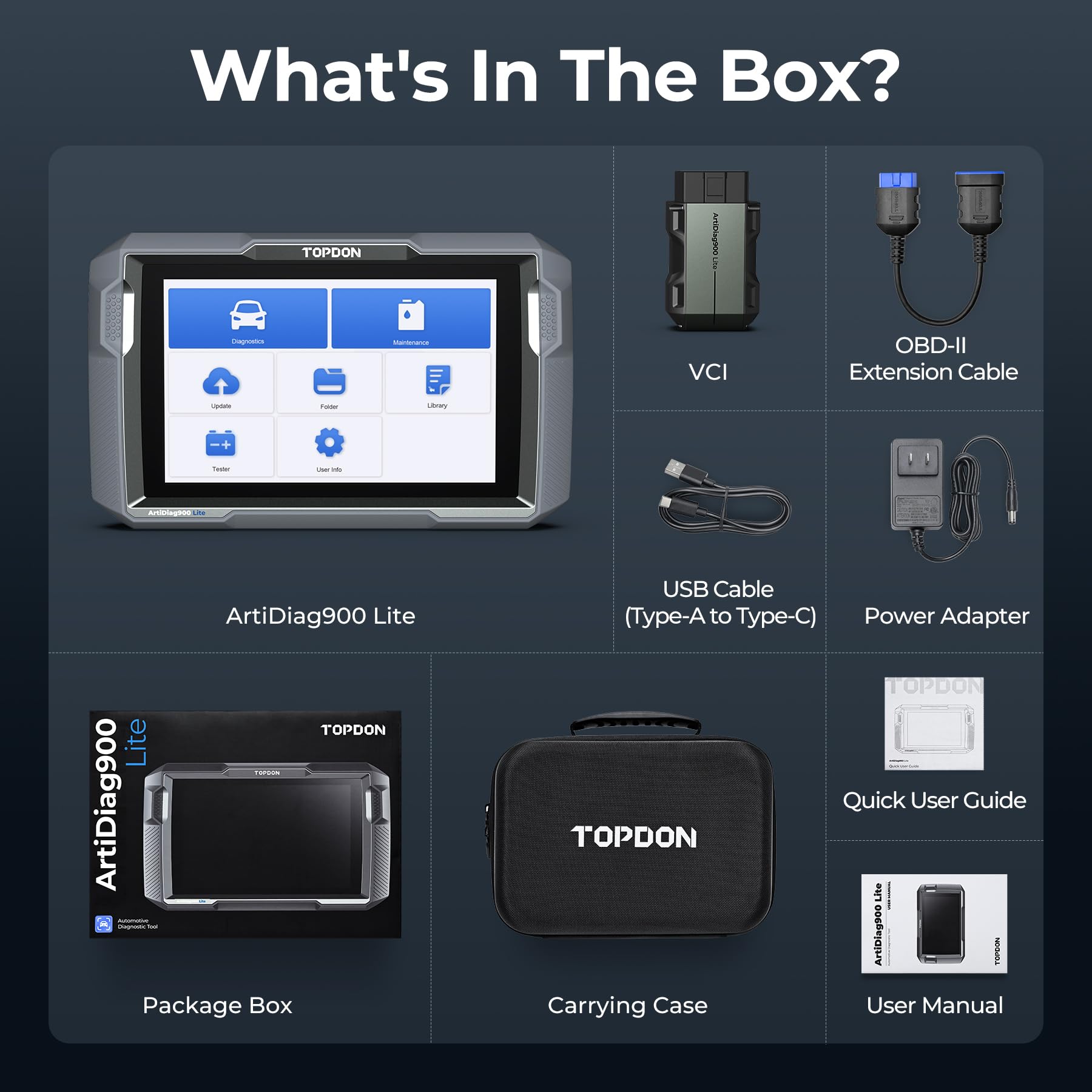 TOPDON Bidirectional Scan Tool, 2026 New ArtiDiag900 Lite Automotive Diagnostic Tool for Full System, Scanner for Car with Active Test, 8 Reset, Wireless OBD2 Scanner Diagnostic Tool for All Vehicles