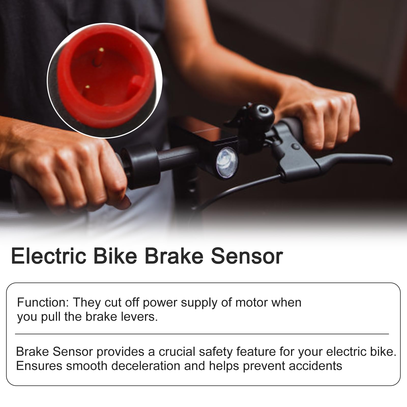 Ebike Brake Sensor for Any Electric Bicycle, Cut Off Power Brakes 2/3 Pin 2A 2Y, Electric Bicycles Hydraulic Cut Off Power Brake Connector Kits(2 pins)