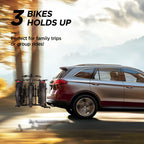 RokRack S One 1-Ebike Rack with Ramp, 100 lbs Capacity, Single Hitch Mount Electric Bike Rack, Fits up to 5" Fat Tire Width and 50" Wheelbase, Ebike Carrier Rack for 2" Receiver for Cars SUVs Vans RVs