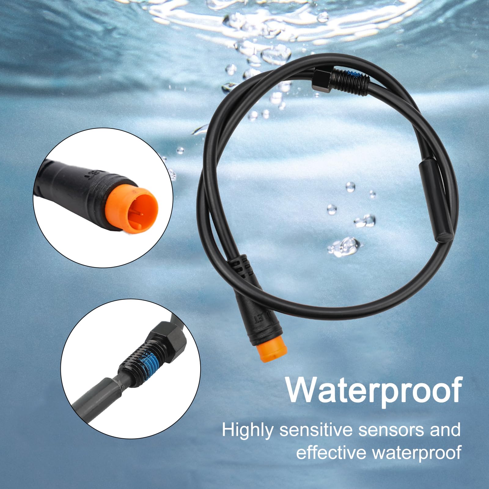 Ebike Brake Sensor for Any Electric Bicycle, Cut Off Power Brakes 2/3 Pin 2A 2Y, Electric Bicycles Hydraulic Cut Off Power Brake Connector Kits(2 pins)