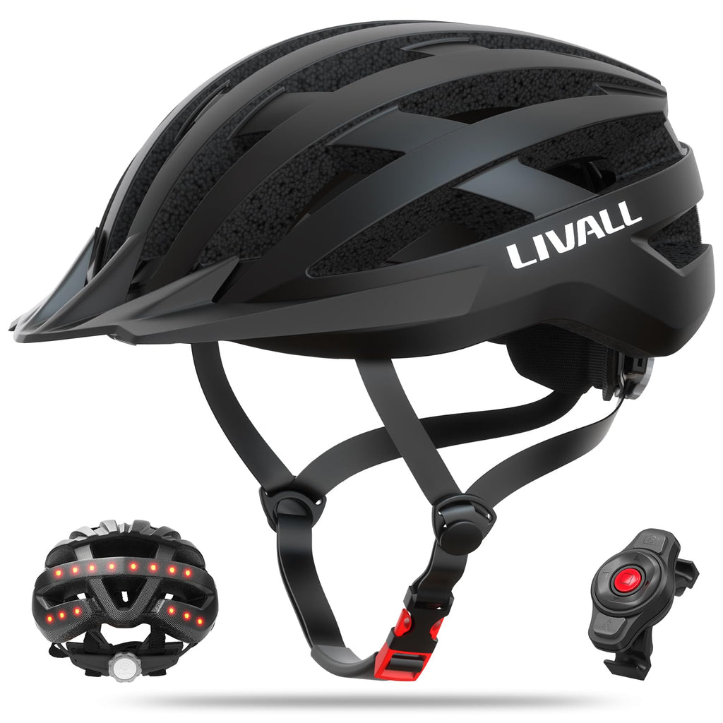 LIVALL MT1 Neo Bluetooth Bike Helmet with Speakers & Built-in Microphone, Fall Detection, Mountain Bike Helmet with Turn Signals & Brake Warning Light, MTB & Road Bike Helmet for Adults Men Women