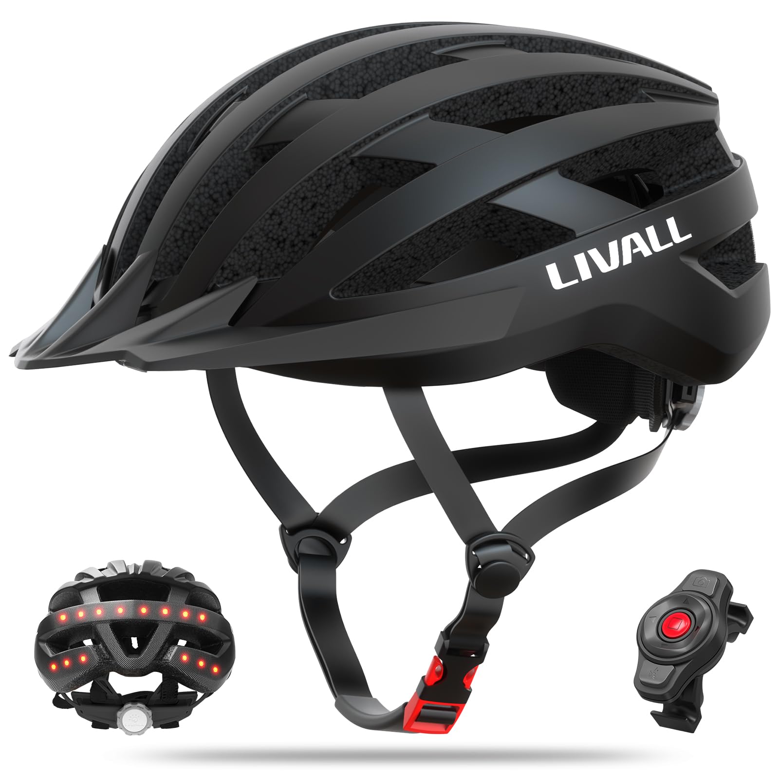 LIVALL MT1 Neo Bluetooth Bike Helmet with Speakers & Built-in Microphone, Fall Detection, Mountain Bike Helmet with Turn Signals & Brake Warning Light, MTB & Road Bike Helmet for Adults Men Women