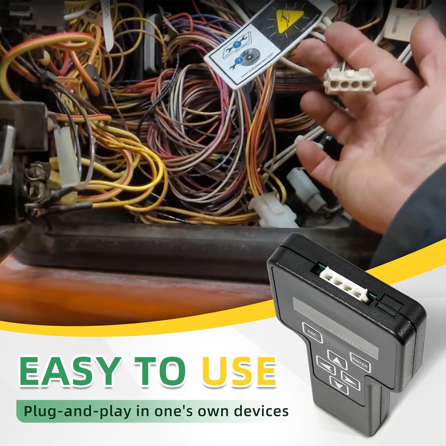 Handheld Analyzer Diagnostic Tool Kit w/Cable Compatible with JLG Scissor Lift and Telescopic/Articulating Boom Lift 600S 340AJ 6RS R6 Program Troubleshoot, Replace 1001249695 1600244 2901443