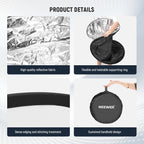 NEEWER 43 Inch/110 Centimeter Light Reflector Diffuser 5 in 1 Collapsible Multi Disc with Bag - Translucent, Silver, Gold, White, and Black for Studio Photography Lighting Outdoor