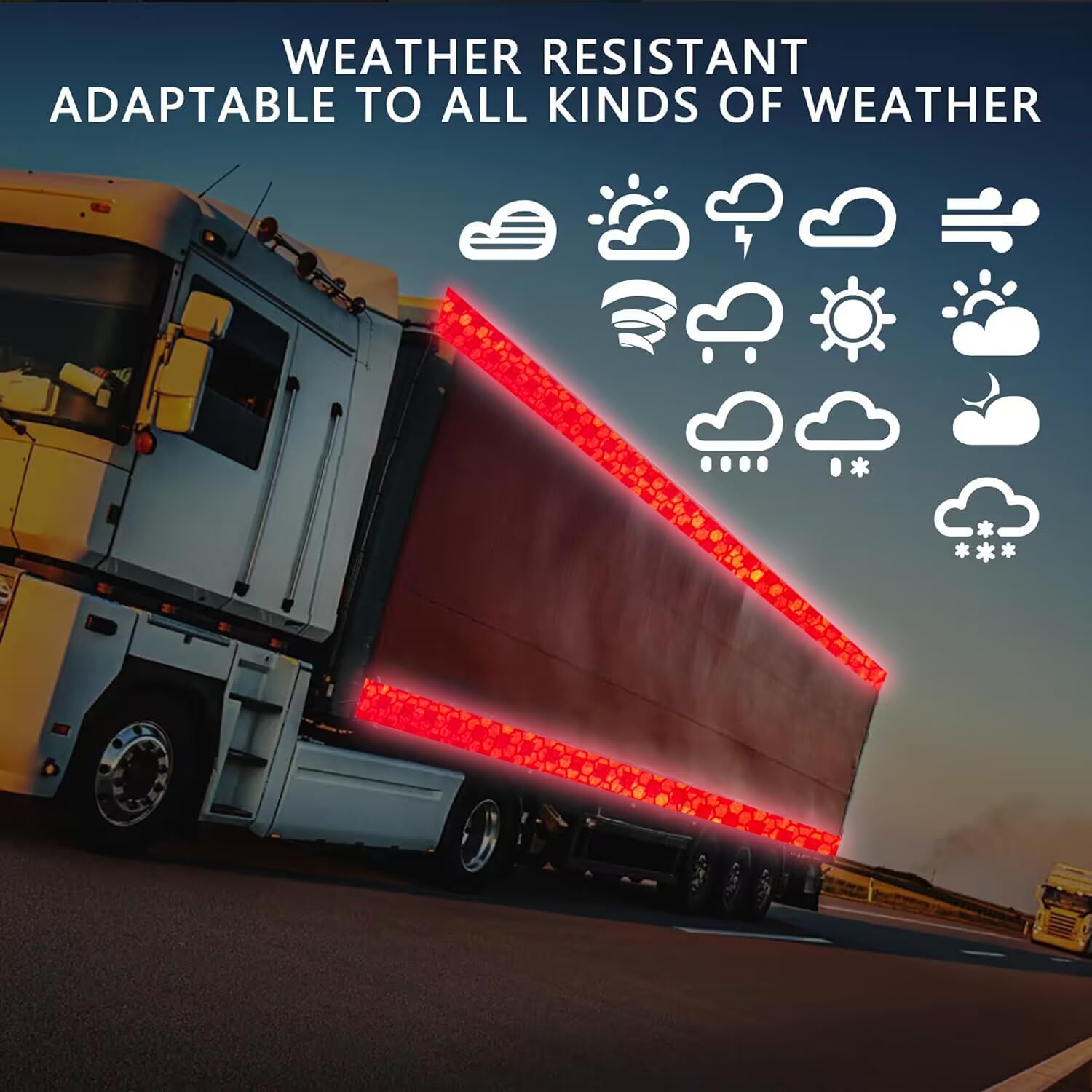 SWRT Reflective Tape 2 Inch x 160 Feet DOT-C2 Shining Star Fade Resistant Red Reflective Tape Outdoor Waterproof Strong Adhesive Safety Warning Tape Reflector Conspicuity Tape for Trailer Trucks Bike