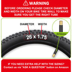 2 Pack 12"/14"/16"/18"/ 20"/ 22"/24"/ 26"/27.5"/28"/29" x1.75/1.95/2.10/2.125 Bicycle Tube with 2 Tire Levers, with 32mm AV Schrader Valve, Reliable Inner Tube for Kids/Road/MTB Bike (2 of One Size)