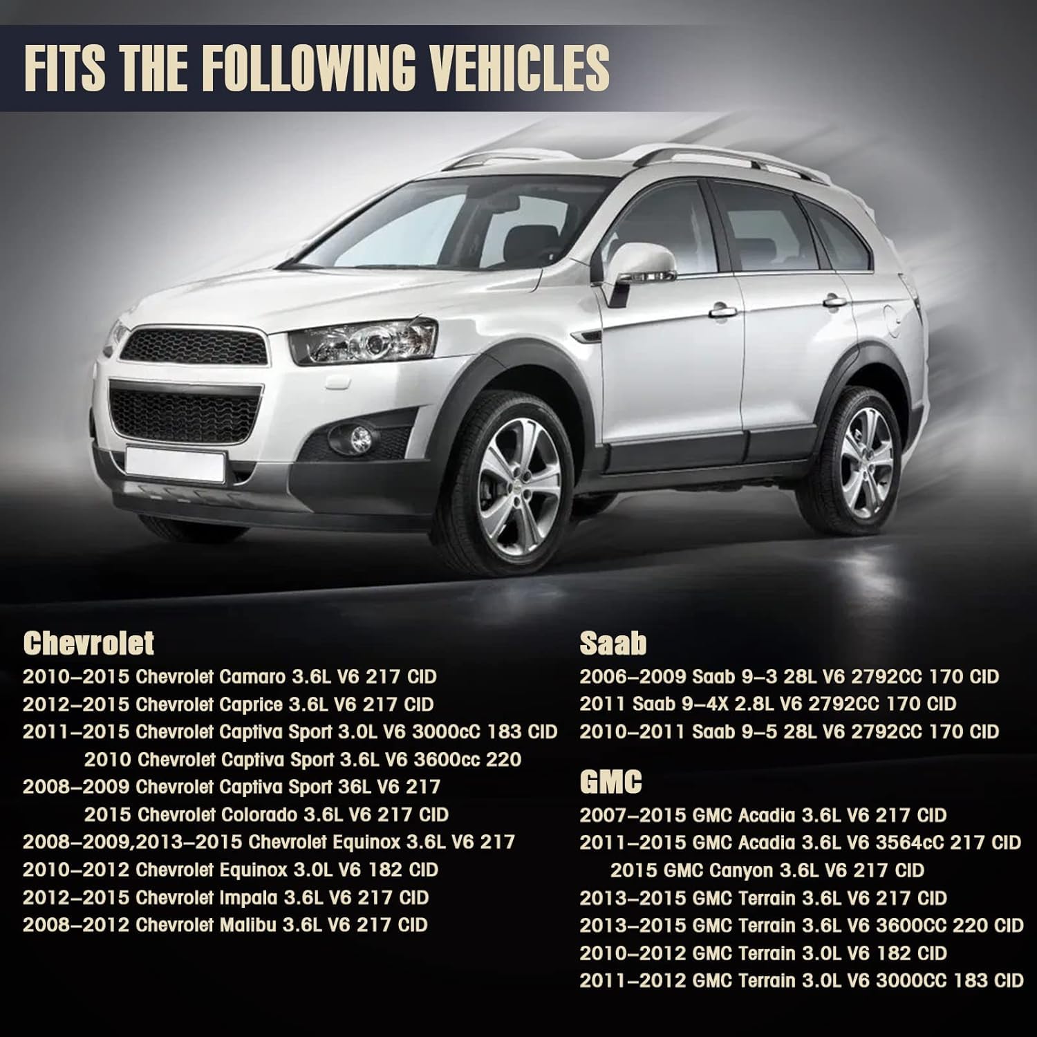 3.6 Timing Chain Kit w/Chain Guide Tensioner Sprocket for 2.8L 3.0L 3.6L Chevy Equinox Malibu Traverse GMC Acadia Cadillac CTS SRX Buick Enclave V6 Engine Engine Timing Set Replace # 9-0753S 9-0753sx