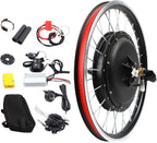 YIYIBYUS 20" Electric Bike Conversion Kit 48V 1000W Rear Wheel Bicycle Brushless and Toothless Motor Kit with Controller E-Bike Rear Hub Motor for 20Inch Bikes