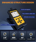 OBD2 Scanner for Jaguar/Land/Rover, OM501 All Systems Diagnostic Tool with 15+ Resets (Oil/ETC/EPB/ABS/SAS/BAT Register...), Full OBDII Functions Read&Erase Fault Codes, Free Software Update