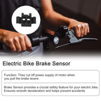 Ebike Brake Sensor for Any Electric Bicycle, Cut Off Power Brakes 2/3 Pin 2A 2Y, Electric Bicycles Hydraulic Cut Off Power Brake Connector Kits(2 pins)