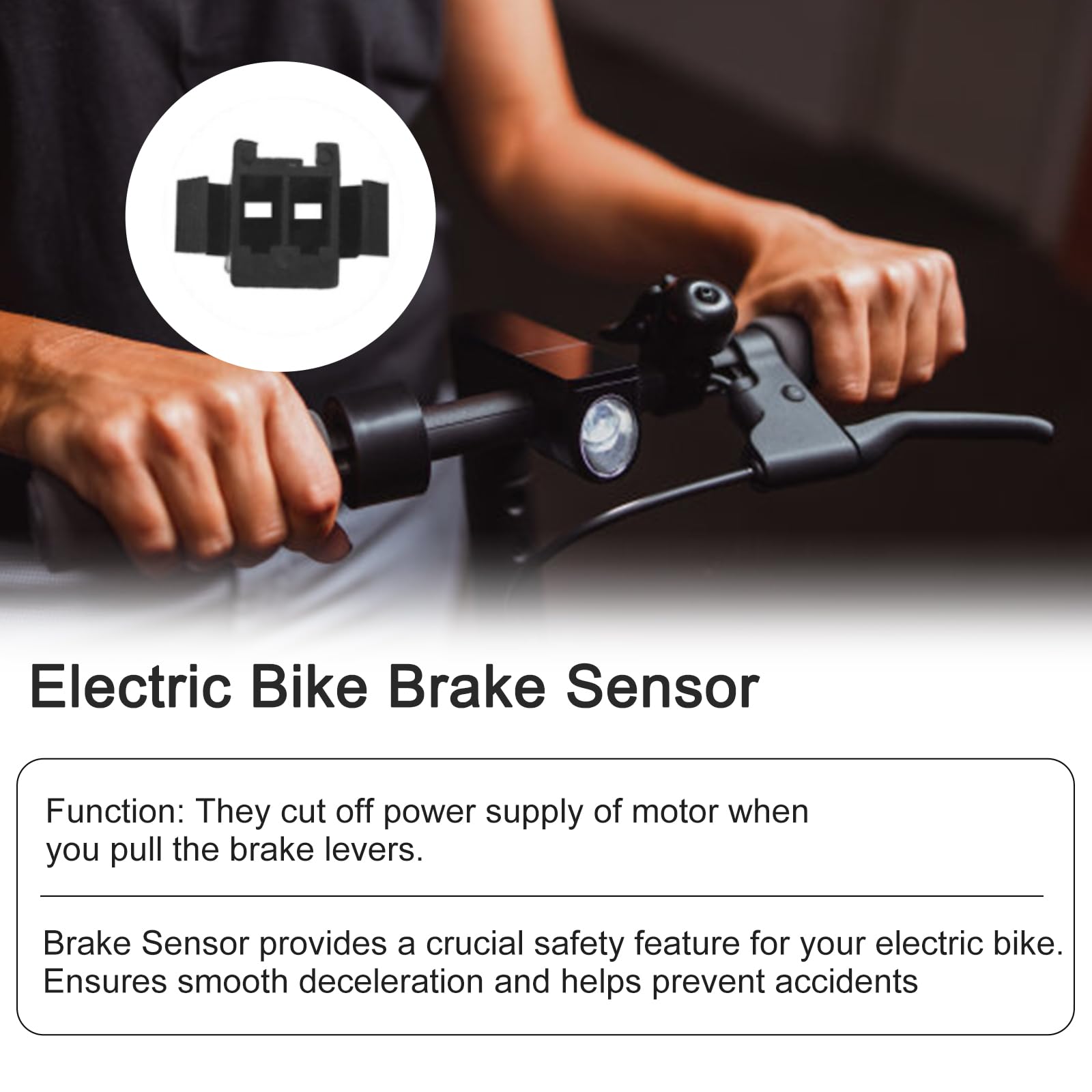 Ebike Brake Sensor for Any Electric Bicycle, Cut Off Power Brakes 2/3 Pin 2A 2Y, Electric Bicycles Hydraulic Cut Off Power Brake Connector Kits(2 pins)