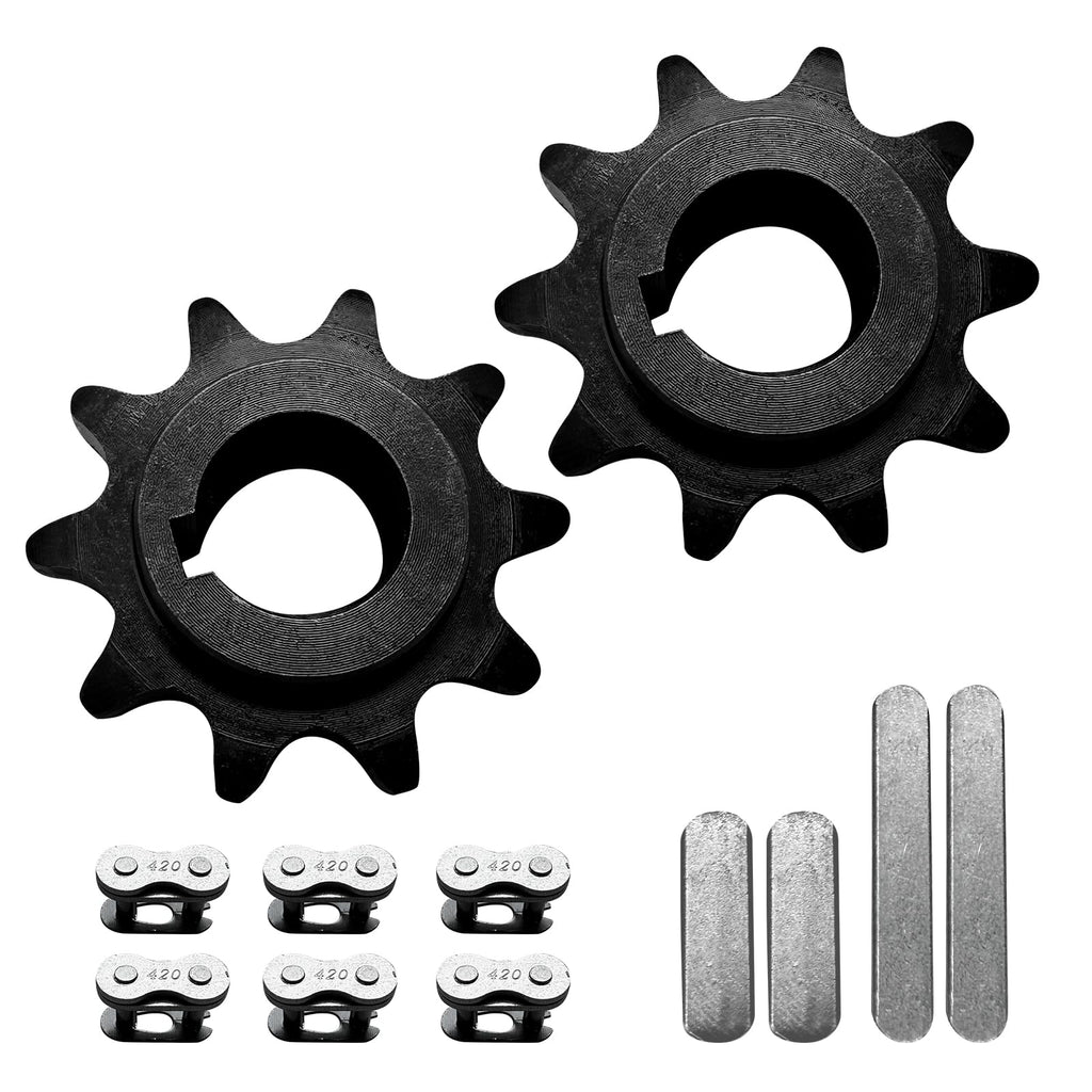 10 Tooth with 5/8'' Bore #40 41 420 Chain Sprocket for Coleman CT200U CT200U-EX BT200X KT196 Predator 196cc 200cc 212cc 6.5hp Baja Massimo Warrior Mini Bike Trailmaster MB200 Go Kart Cart Parts