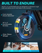 Bicicleta eléctrica DTTZH F6/F6S/F6PRO para adultos con NFC y desbloqueo por contraseña, 4000/2000/1500 W, 50/40/33 MPH, 60 V 30 Ah, 48 V 15/25 Ah, 160-96 km, motocicleta eléctrica todoterreno con neumáticos anchos de 20" 