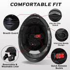 TRIANGLE Modular Motorcycle Helmets for Men Flip Up Full Face Helmet Dual Visor with Internal Sunshield DOT Approved