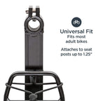 Schwinn Deluxe or Rear Bike Rack, 20 or 26 lb Capacity, Durable Construction, Fits Most Adult Bicycle Frames, Cargo Options for Backpack, Baskets & More, Bicycle Rack for Back of Bike