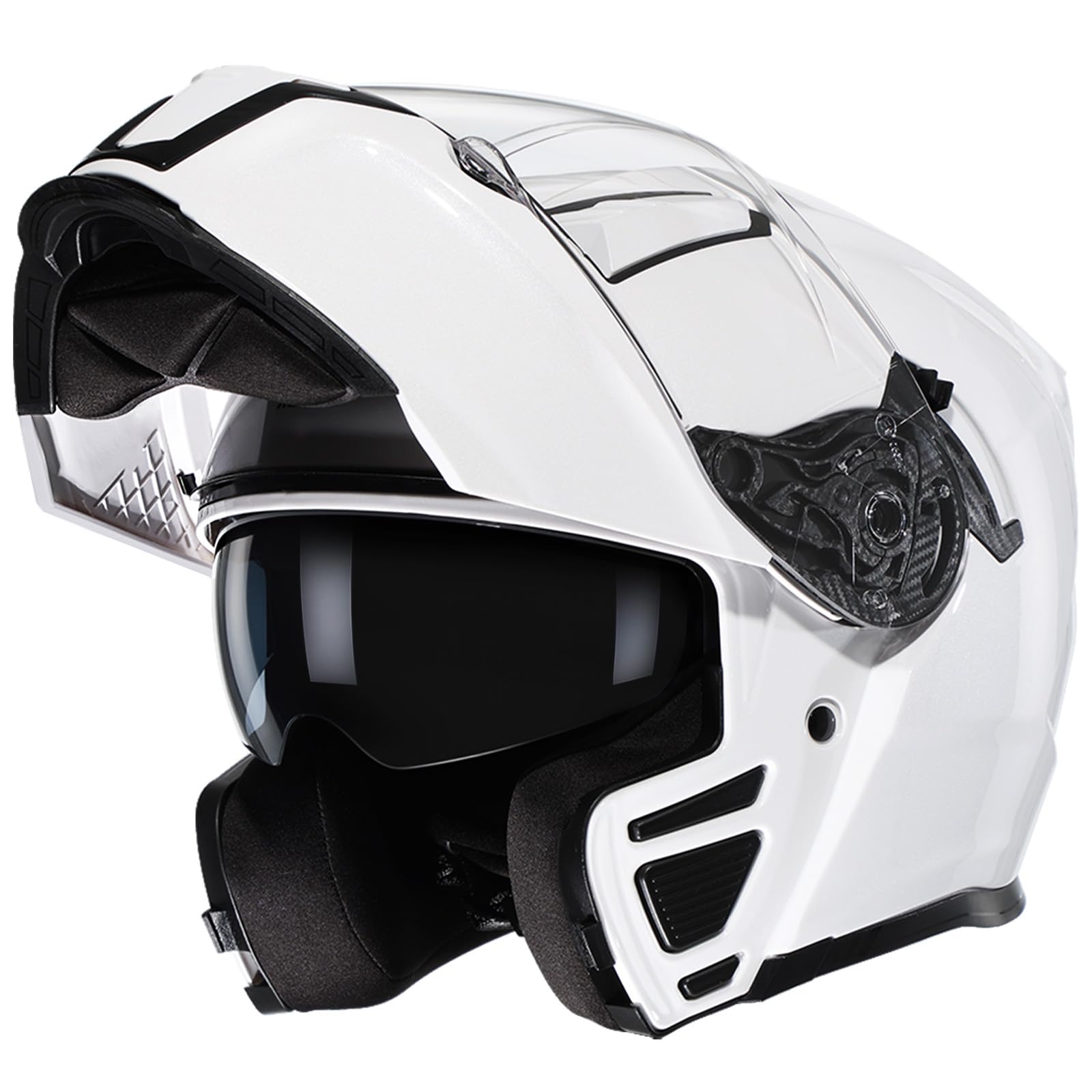TRIANGLE Modular Motorcycle Helmets for Men Flip Up Full Face Helmet Dual Visor with Internal Sunshield DOT Approved