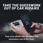 BlueDriver Bluetooth Pro OBDII Scan Tool for iPhone & Android - No Subscription Fee - OBD2 Car Scanner and Code Reader - Diagnose Check Engine, ABS, SRS, Airbag & 7000+ Issues on Vehicles 1996+