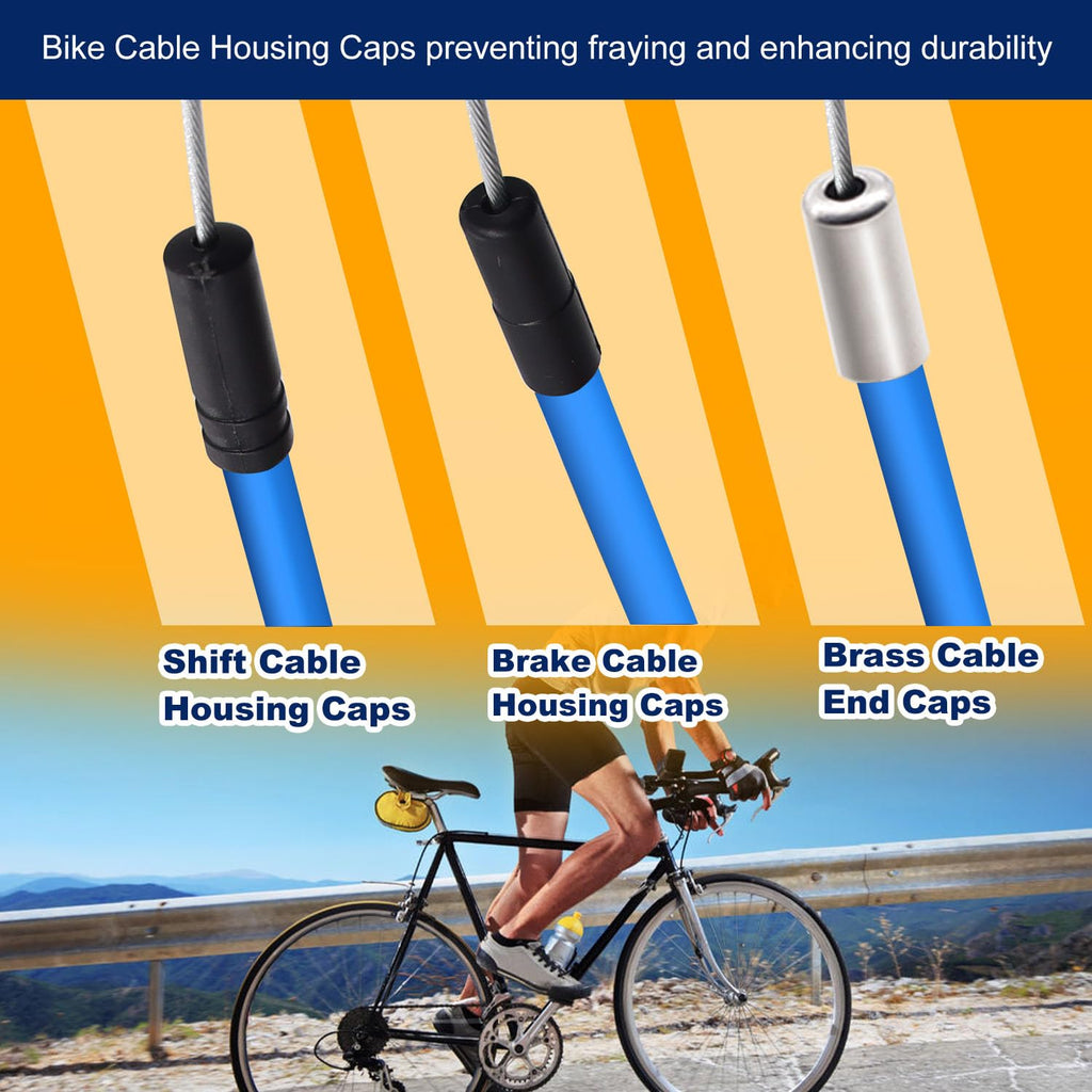 weideer Bicycle Brake Cable Shift Cable Bike Cable Housing Kit Bike Brake Cable Kit Bicycle Transmission Line for Bicycle Mountain Road Bike Repair
