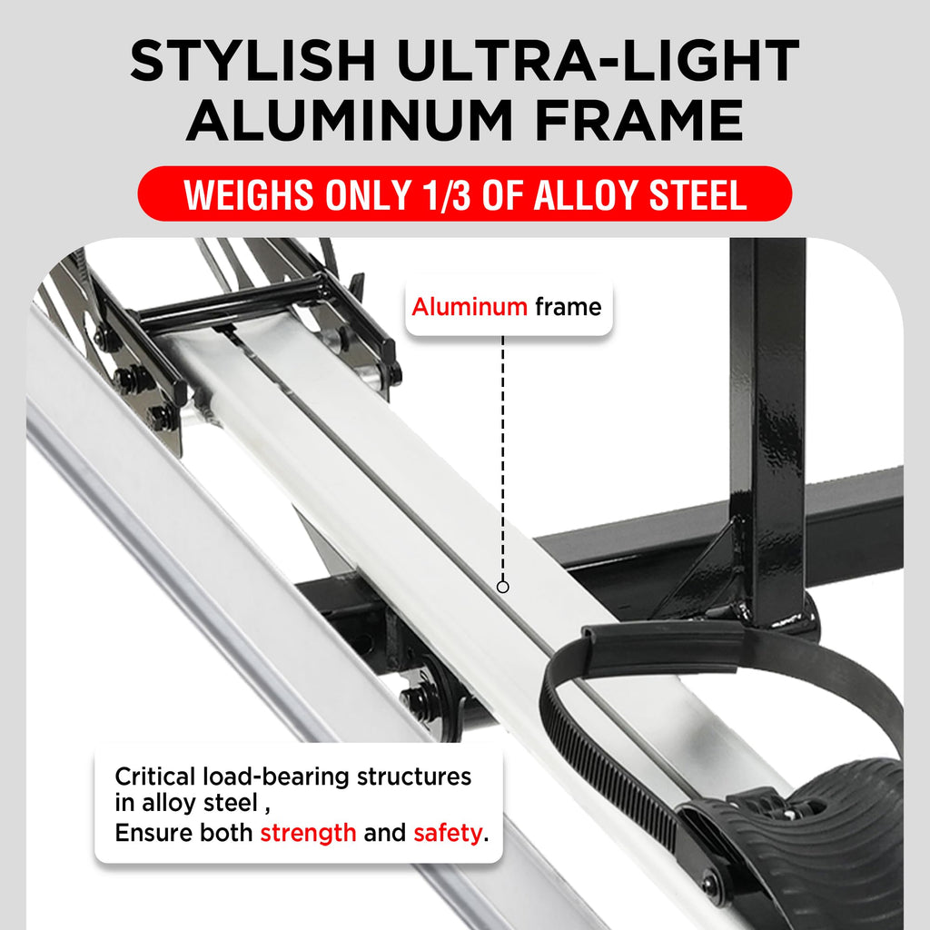 RokRack S One 1-Ebike Rack with Ramp, 100 lbs Capacity, Single Hitch Mount Electric Bike Rack, Fits up to 5" Fat Tire Width and 50" Wheelbase, Ebike Carrier Rack for 2" Receiver for Cars SUVs Vans RVs