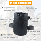 2 Pack Bike Cup Holder Bag Bicycle Handlebar Water Bottle Holder with Mesh Oxford Pocket Phone Drink Cup Holder for Mountain Bikes,Road Bikes,e-Bike,Kids Bikes,Wheelchairs,Cruisers, etc