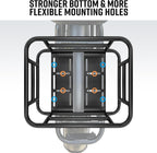 RAYMACE Bike Basket Rear Rack with Cargo Net, Liner and Waterproof Cover,Heavy Duty Bicycle Basket Perfect for Electric Bike