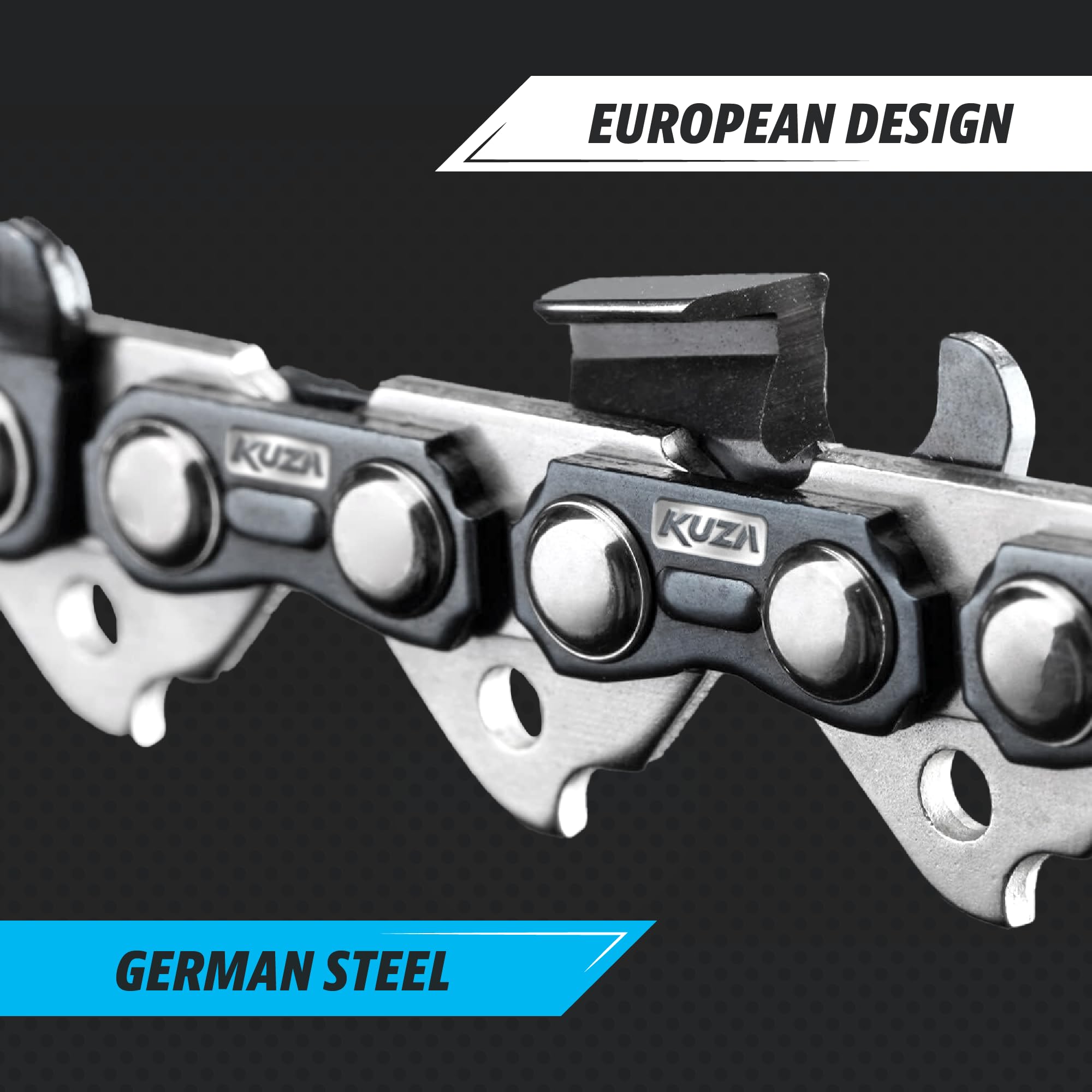 Premium 20 Inch Chainsaw Chain 3/8" Pitch .063" Gauge 72 DL - Fits Husqvarna 480, 465 (Rancher), 570XP, 575XP, 576XP, STIHL and More - 203ATMD009, 75LPX072G, 75EXL072G, 75EXJ072G (3 Chains)