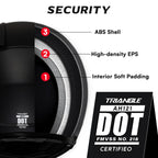 TRIANGLE Modular Motorcycle Helmets for Men Flip Up Full Face Helmet Dual Visor with Internal Sunshield DOT Approved