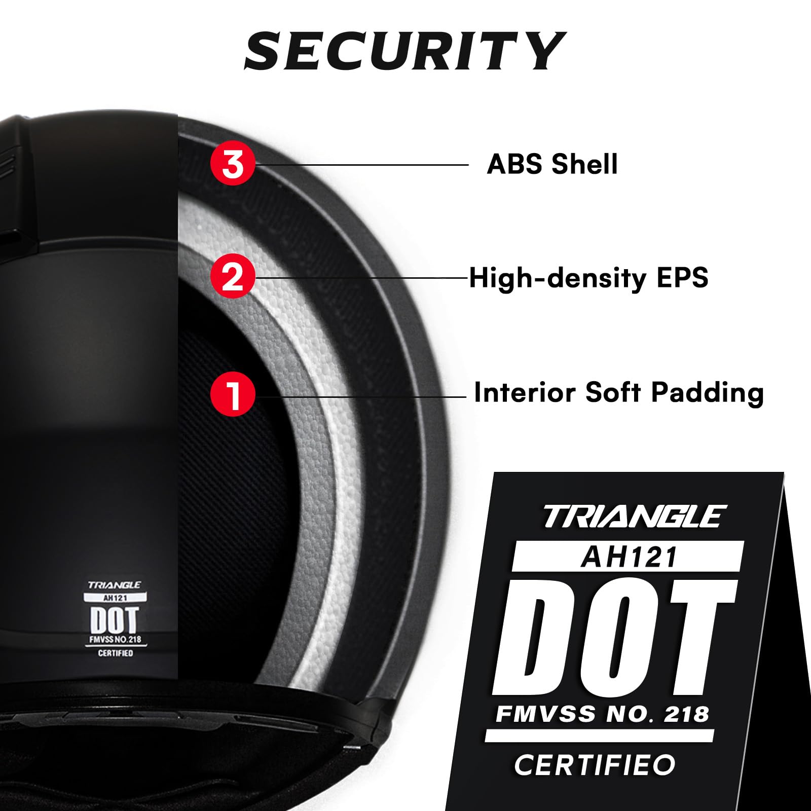 TRIANGLE Modular Motorcycle Helmets for Men Flip Up Full Face Helmet Dual Visor with Internal Sunshield DOT Approved