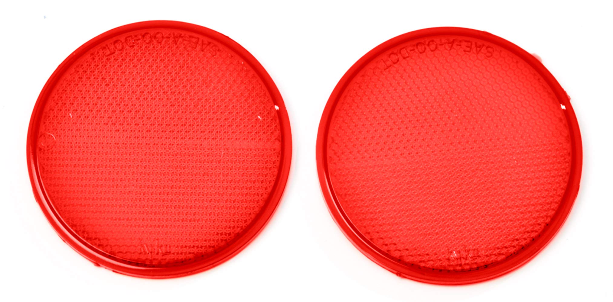 Hy-Ko Carded Reflectors, High Visibility Light Reflective Markers for Driveway, Mailbox Post, Garbage Cans, & More, Night Driving Safety Tools for Home