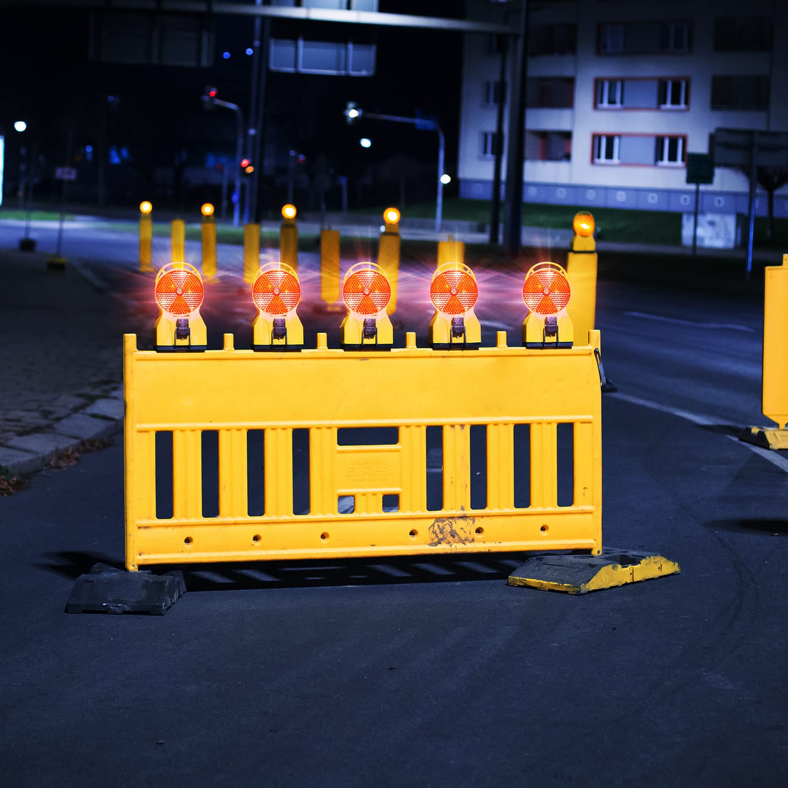 Tallew 10 Pack Front Round Reflector for Driveway Fence Gate Posts Trailers Safety Automobiles Boats Mailboxes Reflector with Center Mounting Hole(White)