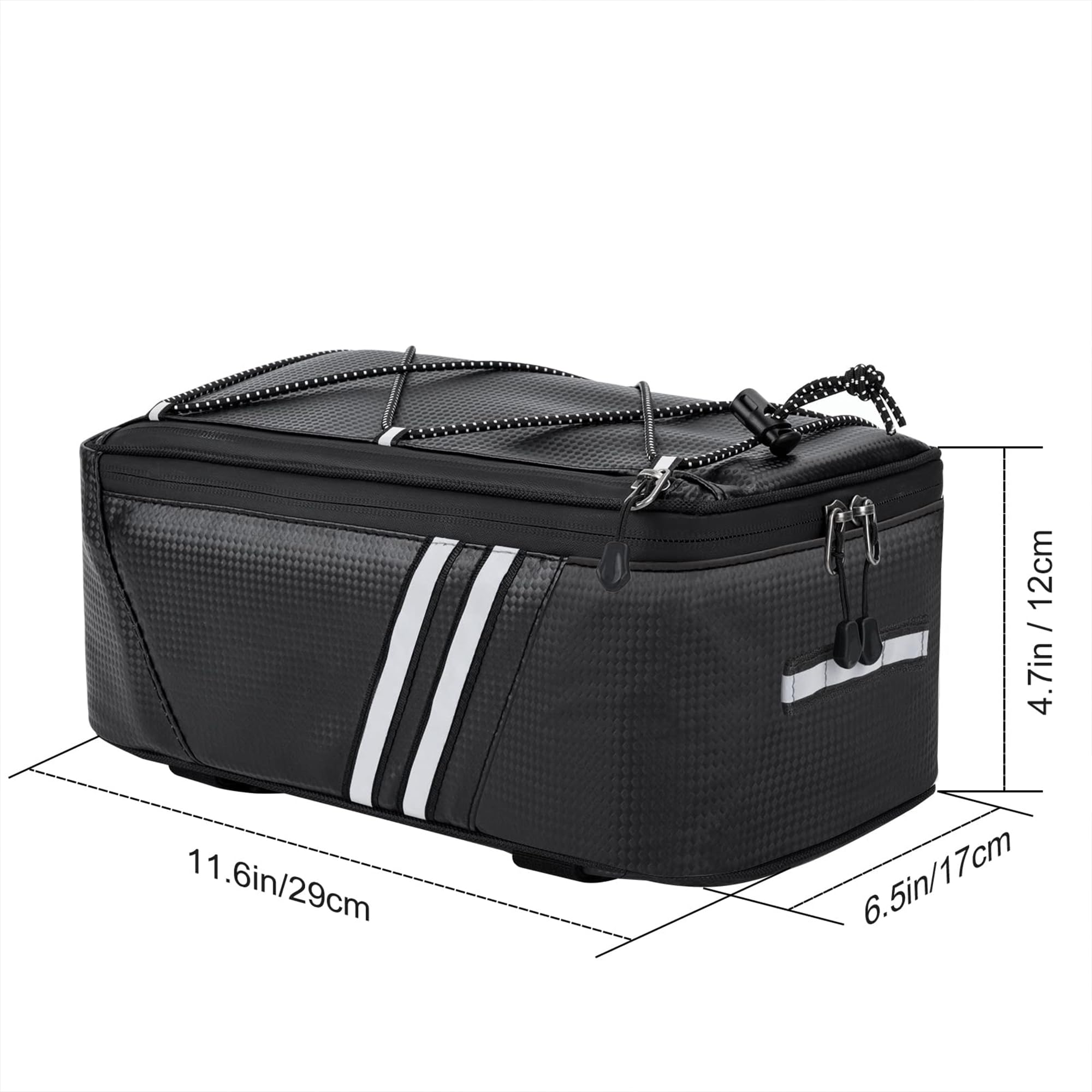 Rear Bike Rack,Bike Cargo Rack,Aluminum Alloy,Large Size Reflective,Retractable,Universal