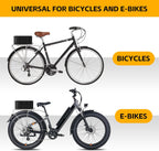 Bike Basket Rear Rack Bike Basket with Cargo Net and Liner Large Bicycle Basket Heavy Duty Bicycle Rear Basket with Liner Waterproof Cover Cargo Net