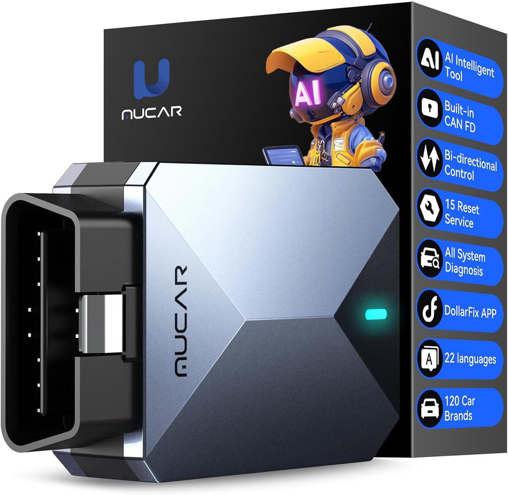 MUCAR AI-Assisted OBD2 Scanner Bluetooth Lifetime Update, BT200 MAX Compatible with ELM327, All System OBD2 Diagnostic Tool with 15 Resets for iOS & Android, CANFD Protocol, Autoauth for FCA SGW