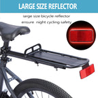 Rear Bike Rack,Bike Cargo Rack,Aluminum Alloy,Large Size Reflective,Retractable,Universal
