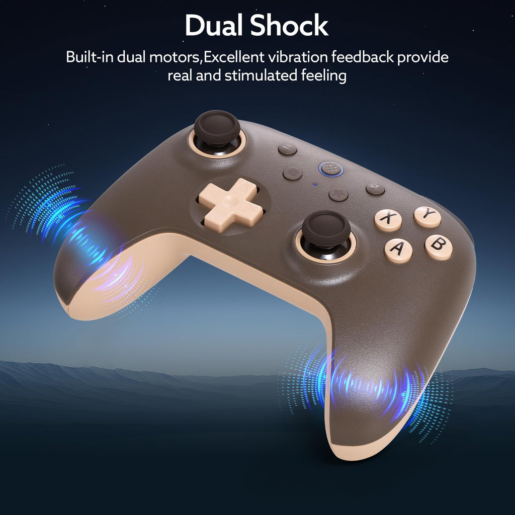 8Bitdo Ultimate 2C Wireless Controller for Windows PC and Android, with 1000 Hz Polling Rate, Hall Effect Joysticks and Triggers, and Remappable L4/R4 Bumpers (Special Edition-Blueberry)