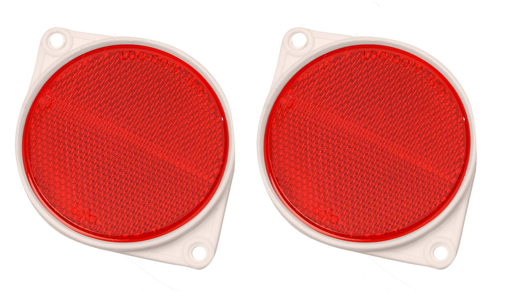 Hy-Ko Carded Reflectors, High Visibility Light Reflective Markers for Driveway, Mailbox Post, Garbage Cans, & More, Night Driving Safety Tools for Home