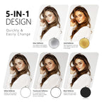 NEEWER 43 Inch/110 Centimeter Light Reflector Diffuser 5 in 1 Collapsible Multi Disc with Bag - Translucent, Silver, Gold, White, and Black for Studio Photography Lighting Outdoor