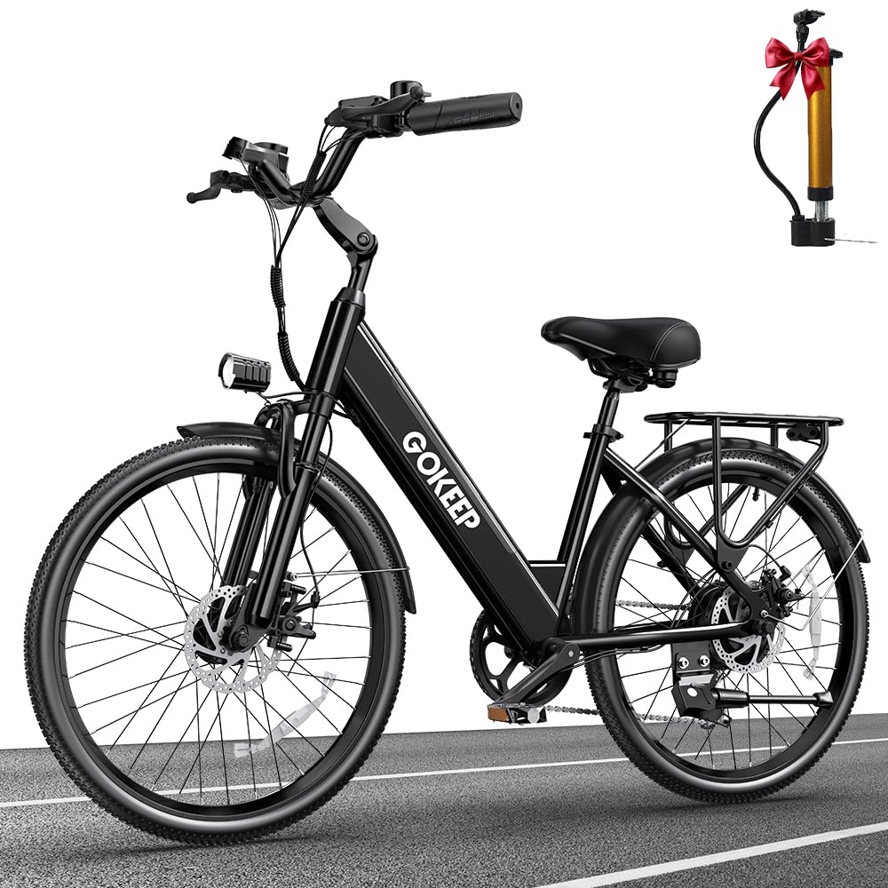 Peak 1000W Electric Bike for Adults, 75 Miles PAS Range, 48V 10.4Ah Removable Battery E Bikes, 26" Fat Tire Electric Bicycles, 28 MPH 7-Speed Commuter Ebike, UL2849 Certified, Max 330LBS