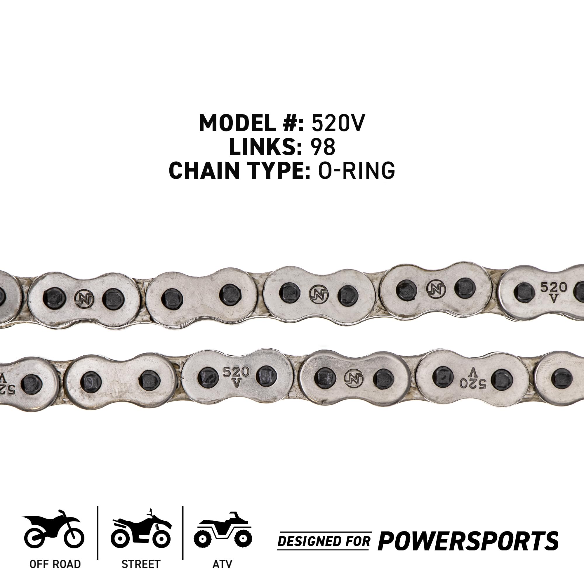 NICHE Drive Sprocket Chain Combo for Yamaha YFZ450 YFZ450SE Front 14 Rear 38 Tooth 520V-X X-Ring 98 Links