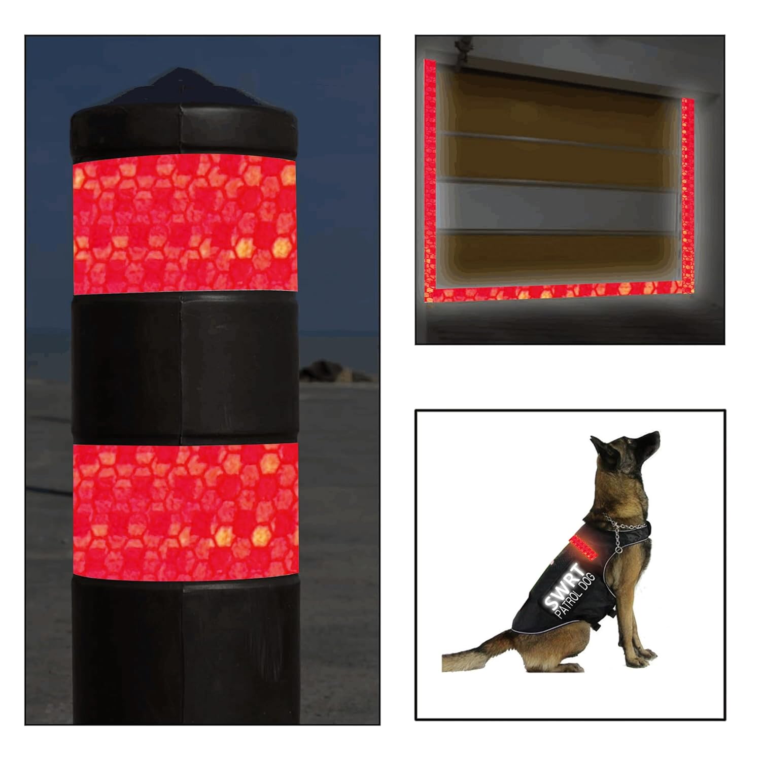 SWRT Reflective Tape 2 Inch x 160 Feet DOT-C2 Shining Star Fade Resistant Red Reflective Tape Outdoor Waterproof Strong Adhesive Safety Warning Tape Reflector Conspicuity Tape for Trailer Trucks Bike