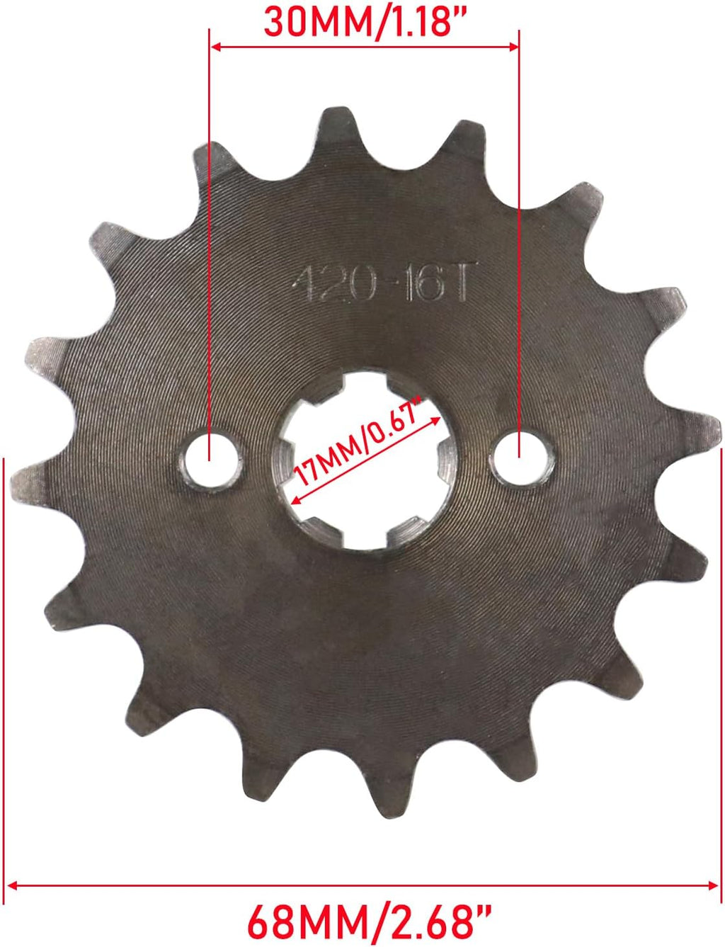 420 Chain 41 Tooth Rear Sprocket 76mm Front 16 Toothe 17mm with Chain Breaker for Chinese 50 70 90 110 125cc SSR CRF50 CRF70 XR50 Mini Bike ATV Go Kart Taotao Coolster Pit Dirt Bike