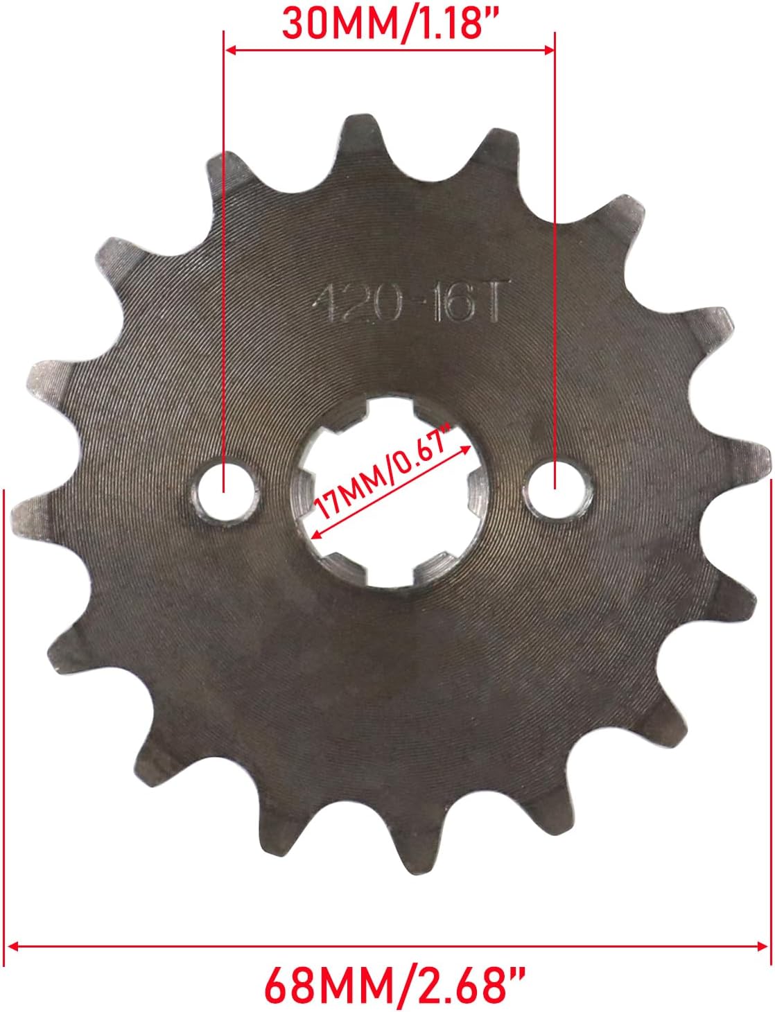 420 Chain 41 Tooth Rear Sprocket 76mm Front 16 Toothe 17mm with Chain Breaker for Chinese 50 70 90 110 125cc SSR CRF50 CRF70 XR50 Mini Bike ATV Go Kart Taotao Coolster Pit Dirt Bike