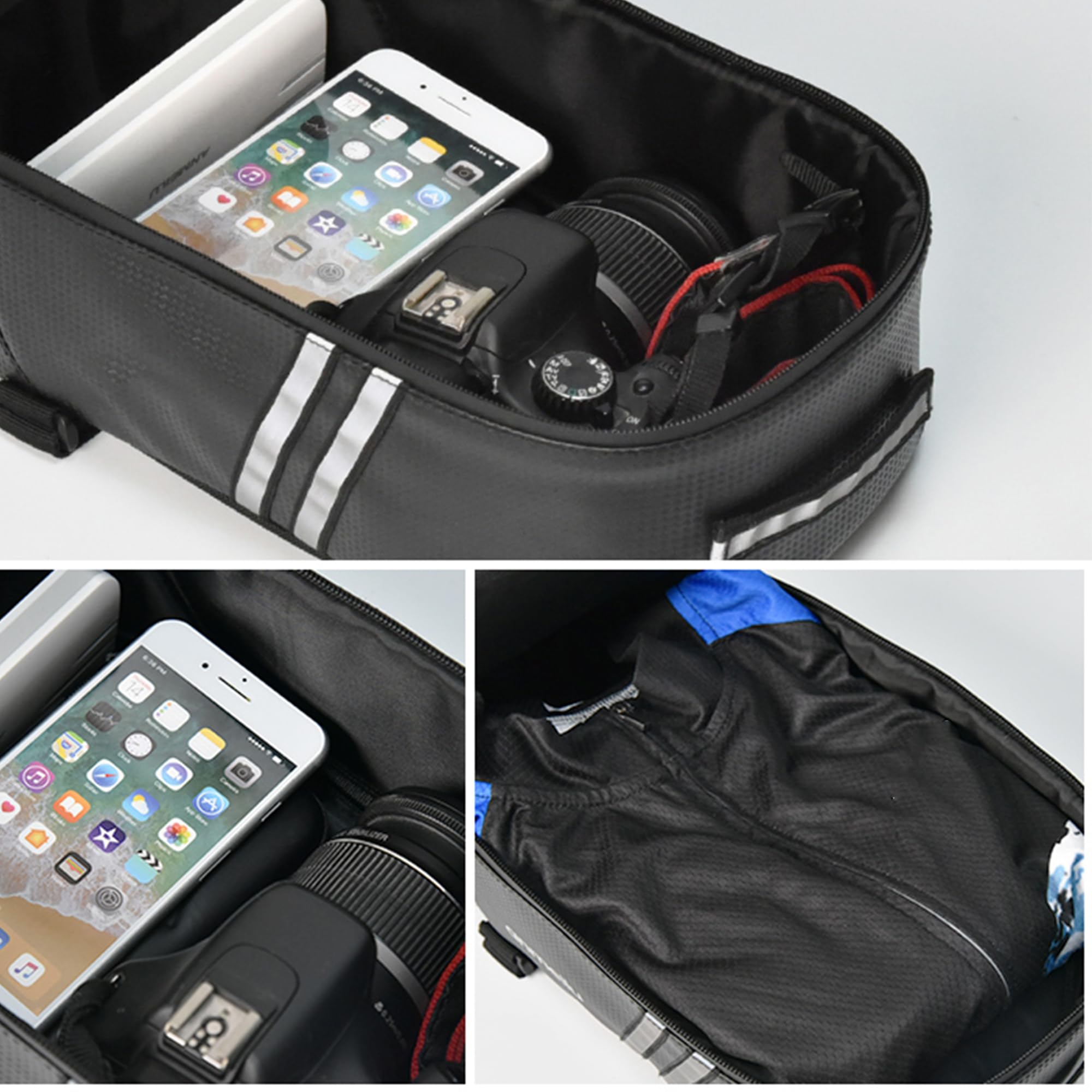 Rear Bike Rack,Bike Cargo Rack,Aluminum Alloy,Large Size Reflective,Retractable,Universal