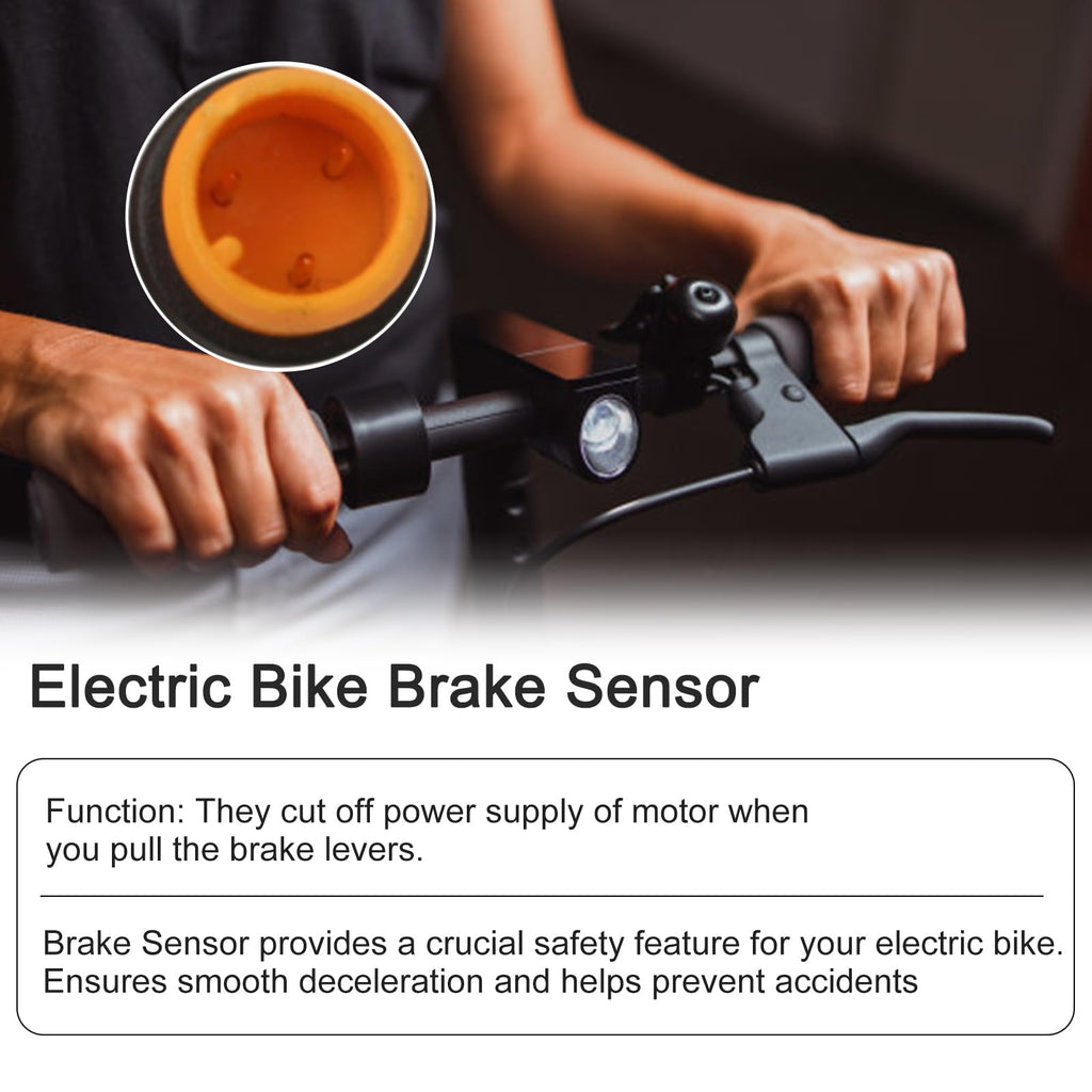 Ebike Brake Sensor for Any Electric Bicycle, Cut Off Power Brakes 2/3 Pin 2A 2Y, Electric Bicycles Hydraulic Cut Off Power Brake Connector Kits(2 pins)