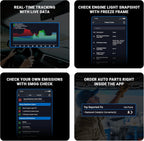 BlueDriver Bluetooth Pro OBDII Scan Tool for iPhone & Android - No Subscription Fee - OBD2 Car Scanner and Code Reader - Diagnose Check Engine, ABS, SRS, Airbag & 7000+ Issues on Vehicles 1996+