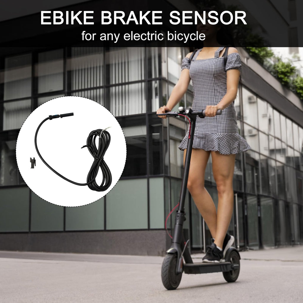 Ebike Brake Sensor for Any Electric Bicycle, Cut Off Power Brakes 2/3 Pin 2A 2Y, Electric Bicycles Hydraulic Cut Off Power Brake Connector Kits(2 pins)