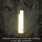 SmartSign 1.2 x 6 inch Red Reflective Strips - Pack of 4, Premium 3M Diamond Grade Reflective Stickers for Night Safety/Backpacks/Bicycles/Vehicles, Hi-Tack Adhesive, Made in USA