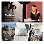 NEEWER 43 Inch/110 Centimeter Light Reflector Diffuser 5 in 1 Collapsible Multi Disc with Bag - Translucent, Silver, Gold, White, and Black for Studio Photography Lighting Outdoor