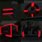 SWRT Reflective Tape 2 Inch x 160 Feet DOT-C2 Shining Star Fade Resistant Red Reflective Tape Outdoor Waterproof Strong Adhesive Safety Warning Tape Reflector Conspicuity Tape for Trailer Trucks Bike