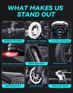 Bicicleta eléctrica DTTZH F6/F6S/F6PRO para adultos con NFC y desbloqueo por contraseña, 4000/2000/1500 W, 50/40/33 MPH, 60 V 30 Ah, 48 V 15/25 Ah, 160-96 km, motocicleta eléctrica todoterreno con neumáticos anchos de 20" 